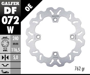 דיסק בלם גלפר - GALFER DISC DF072W