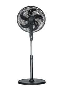מאוורר עמוד שחור 16 אינץ Eco Euro