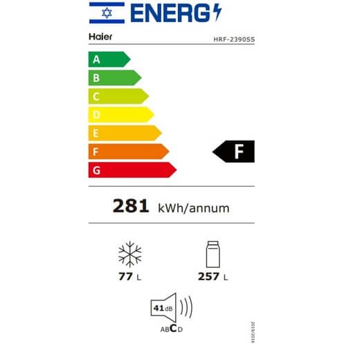 מקרר ‏מקפיא עליון Haier HRF2390AW ‏333 ‏ליטר האייר