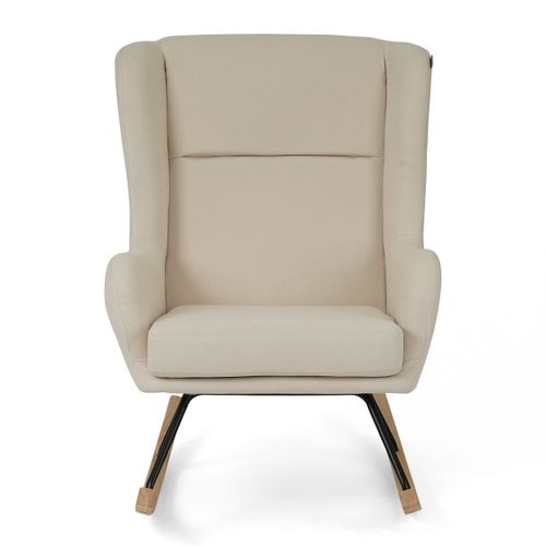 כורסת הנקה מתנדנדת סקיילר Skylar עם משענת גב גבוה - לבן בוקלה