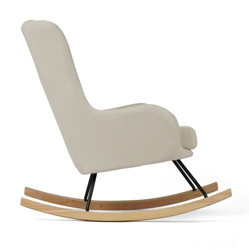 כורסת הנקה מתנדנדת סקיילר Skylar עם משענת גב גבוה - לבן בוקלה