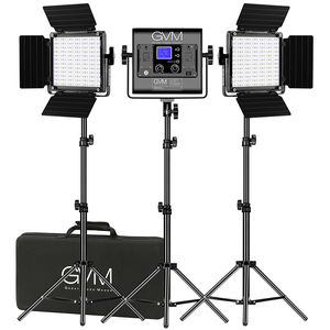 קיט 3 פנסי לד GVM 800D-RGB-3L