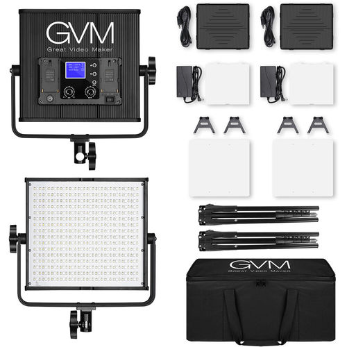 קיט 2 פנסי לד GVM 50RS RGB