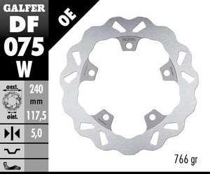 דיסק בלם גלפר - GALFER DISC DF075W