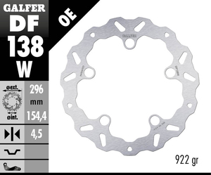 דיסק בלם גלפר - GALFER DISC DF138W