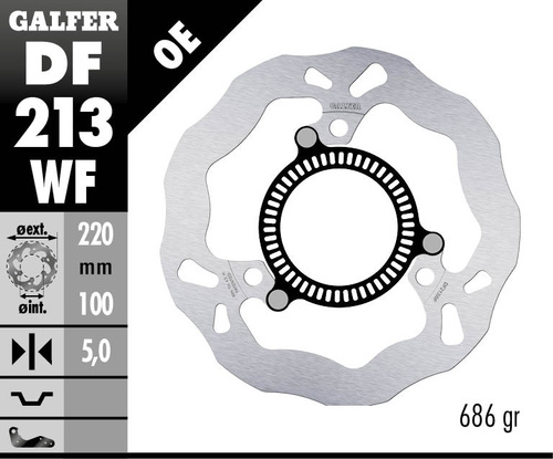דיסק בלם GALFER DF213WF לאופנוע ביצועים משופרים