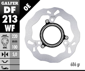דיסק בלם גלפר - GALFER DISC DF213WF