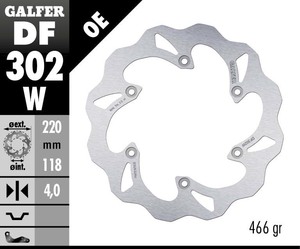 דיסק בלם גלפר - GALFER DISC DF302W