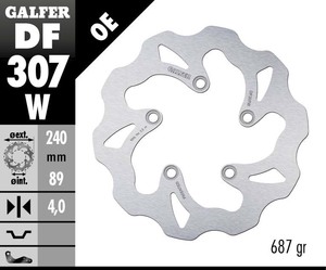 דיסק בלם גלפר - GALFER DISC DF328W