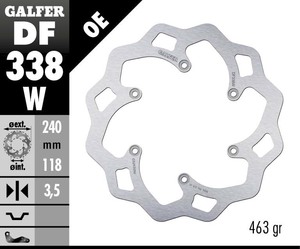 דיסק בלם גלפר - GALFER DISC DF338W