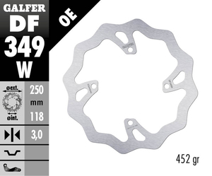 דיסק בלם גלפר - GALFER DISC DF349W