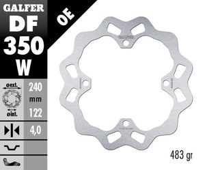 דיסק בלם גלפר - GALFER DISC DF350W