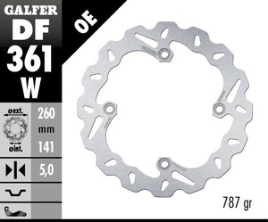 דיסק בלם גלפר - GALFER DISC DF361W