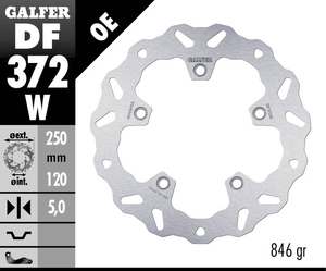 דיסק בלם גלפר - GALFER DISC DF372W