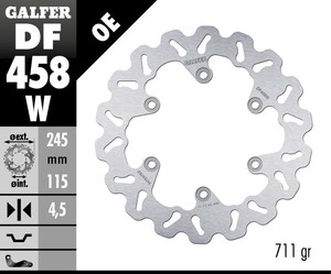 דיסק בלם גלפר - GALFER DISC DF458W