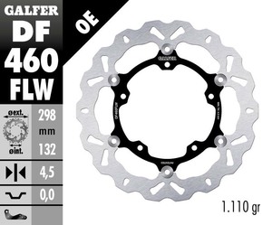 דיסק בלם צף גלפר - GALFER DISC DF460FLW
