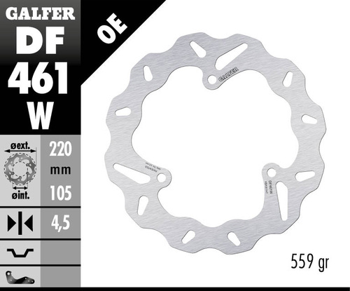 דיסק בלם GALFER DF461W לאופנוע איכותי
