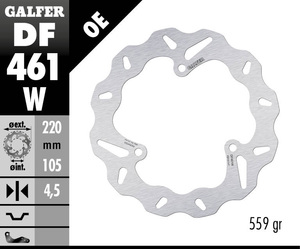 דיסק בלם גלפר - GALFER DISC DF461W