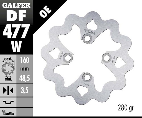 דיסק בלם GALFER DF477W לאופנוע מקצועי