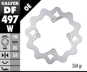 דיסק בלם גלפר - GALFER DISC DF497W