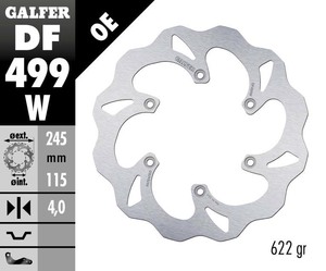 דיסק בלם גלפר - GALFER DISC DF499W
