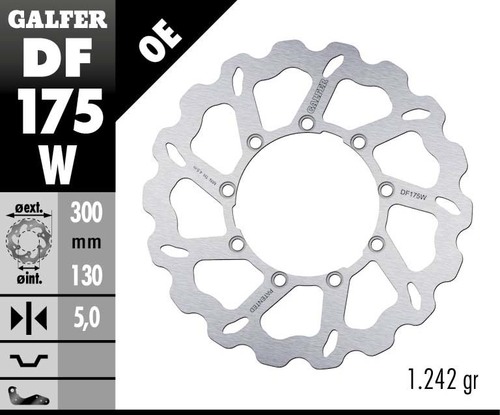 דיסק בלם GALFER DF175W לאופנוע איכות פרימיום