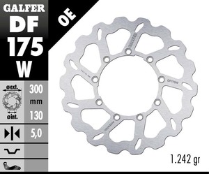 דיסק בלם גלפר - GALFER DISC DF175W