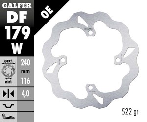 דיסק בלם גלפר - GALFER DISC DF179W