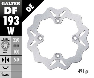 דיסק בלם גלפר - GALFER DISC DF193W