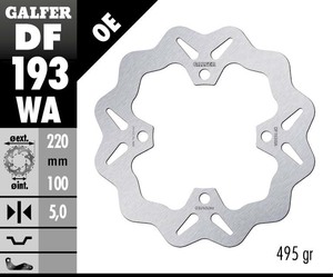 דיסק בלם גלפר - GALFER DISC DF193WA