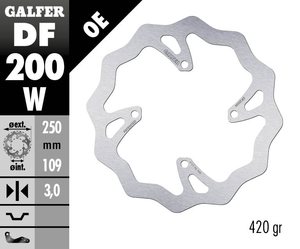 דיסק בלם גלפר - GALFER DISC DF200W
