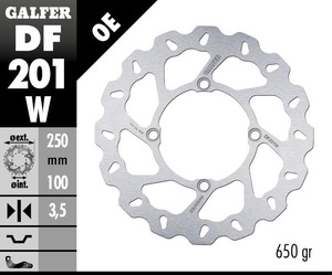 דיסק בלם גלפר - GALFER DISC DF201W
