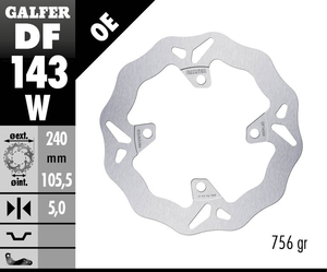 דיסק בלם גלפר - GALFER DISC DF143W