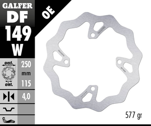 דיסק בלם גלפר - GALFER DISC DF149W