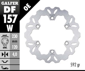 דיסק בלם גלפר - GALFER DISC DF157W