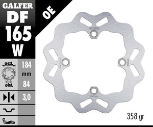 דיסק בלם גלפר - GALFER DISC DF165W
