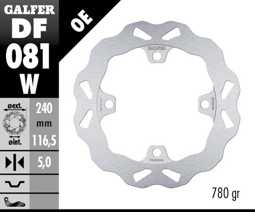 דיסק בלם GALFER DF081W לאופנוע איכותי