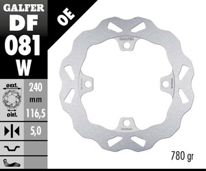 דיסק בלם גלפר - GALFER DISC DF081W
