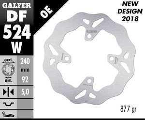דיסק בלם גלפר - GALFER DISC DF524W