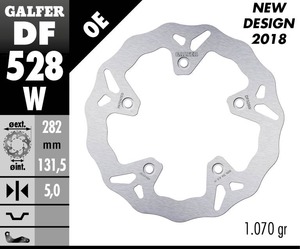 דיסק בלם גלפר - GALFER DISC DF528W