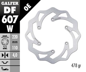 דיסק בלם גלפר - GALFER DISC DF607W
