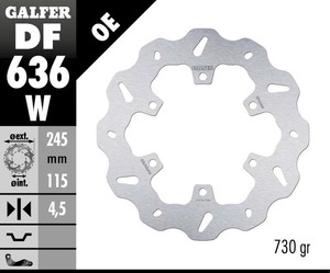 דיסק בלם גלפר - GALFER DISC DF636W