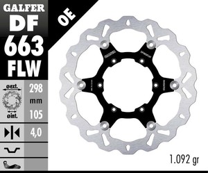 דיסק בלם צף גלפר - GALFER DISC DF663FLW