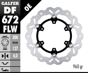 דיסק בלם צף גלפר - GALFER DISC DF672FLW