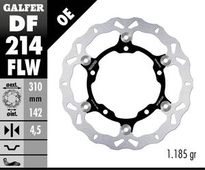 דיסק קדמי צף גלפר - GALFER DISC DF214FLW