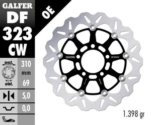 דיסק בלם צף גלפר - GALFER DISC DF323CW