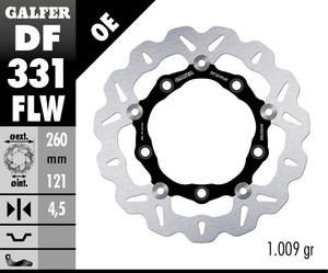 דיסק בלם צף גלפר - GALFER DISC DF331FLW