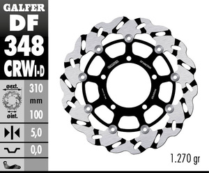 דיסק בלם צף גלפר - GALFER DISC DF348CRWI