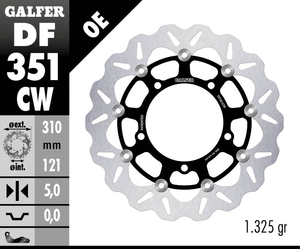 דיסק קדמי צף גלפר - GALFER DISC DF351CW