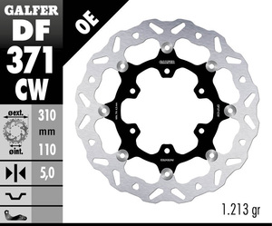 דיסק בלם צף גלפר - GALFER DISC DF371CW